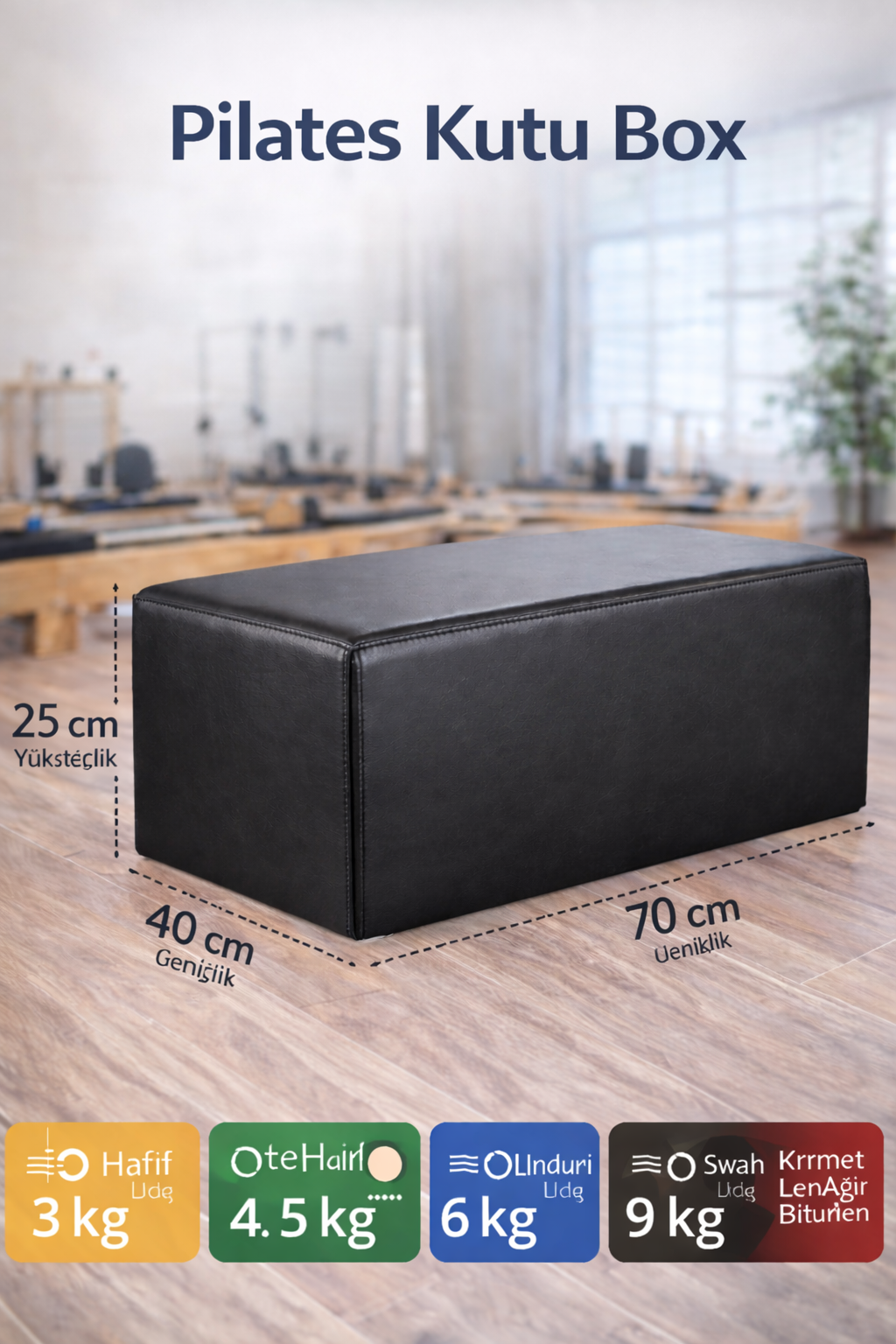 Swiss Pilates Kutu Box - Reformer Aksesuarı